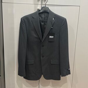 DKNY Men's Charcoal Blazer Jacket